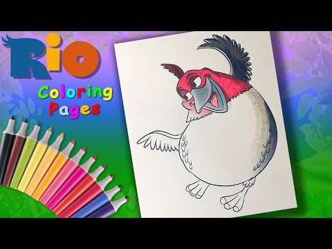 Rio Coloring Pages for Kids. How to Coloring Pedro Video