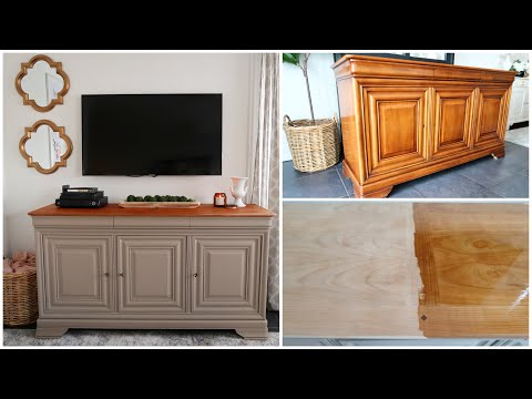 Living room furniture transformation - before and after - fusion mineral paint