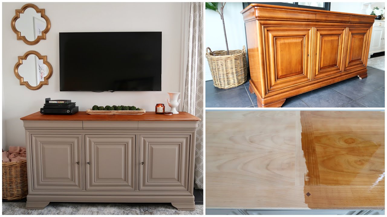 Transformação do móvel da sala - antes e depois - fusion mineral paint