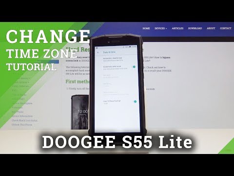 How to Change Date and Time in DOOGEE S55 Lite - Time Zone Settings