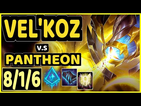 AZZAPP (VEL'KOZ) vs PANTHEON - 8/1/6 KDA MID GAMEPLAY - EUW Ranked DIAMOND