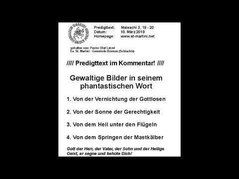 10.03.2019 - Gewaltige Bilder in seinem phantastischen Wort
