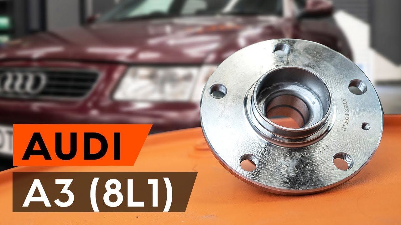 Kaip pakeisti Audi A3 8L1 rato guolio: galas - keitimo instrukcija