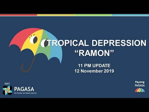 Press Briefing: Tropical Depression "RAMON" Update Tuesday 11PM, November 12, 2019 Video