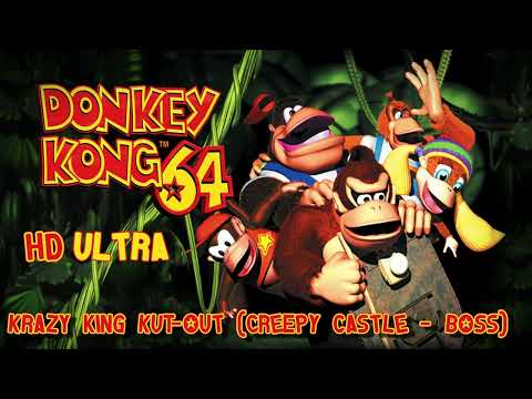 Donkey Kong 64: Krazy King Kut-Out (Creepy Castle - Boss) HD
