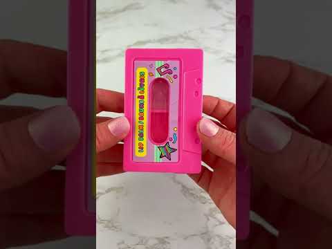 Retro Cassette Tape Lip Balm Satisfying Video ASMR! #shorts #asmr