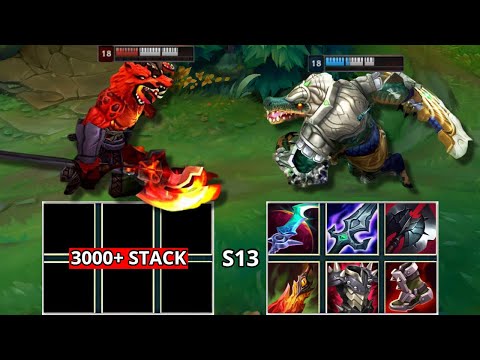 3000+ STACK NO ITEM NASUS vs FULL BUILD RENEKTON FIGHTS & Best Moments!