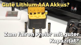 Gute Lithium AAA Akkus im Test von iMuto mit praktischer Ladebox