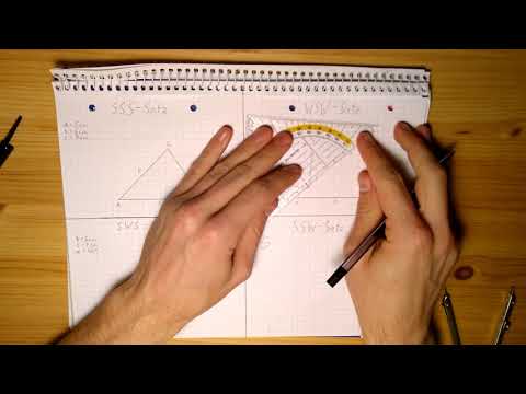 Dreiecke konstruieren | Mit Stift und Papier