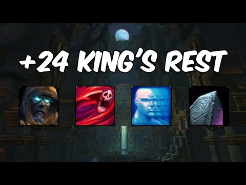 +24 King's Rest - Blood DK - Tyrannical | Bursting | Skittish | Awakened