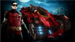 Batman: Arkham Knight - Robin Themed Batmobile Free Roam Gameplay