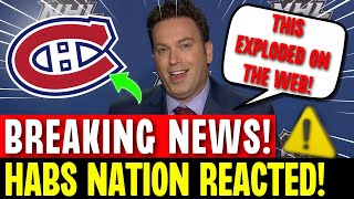 INCREDIBLE! YOU DIDN `T SEE IT COMING! MONTREAL CANADIENS NEWS TODAY!