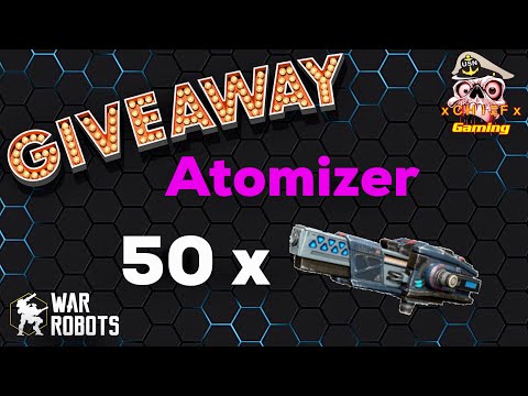 Atomizer GIVEAWAY and CRAZY Atomizer Gameplay - War Robots [WR]