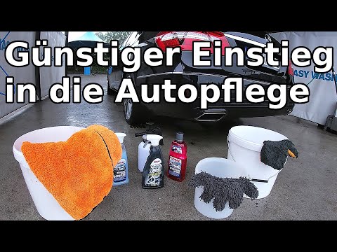 Günstiges Autopflege Einsteiger Set || Wie viel braucht man wirklich? || Richtige Wäsche SB Waschbox