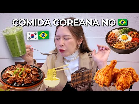 24h EATING ONLY KOREAN FOOD in BRAZIL! 🇧🇷🇰🇷 Tour in Bom Retiro