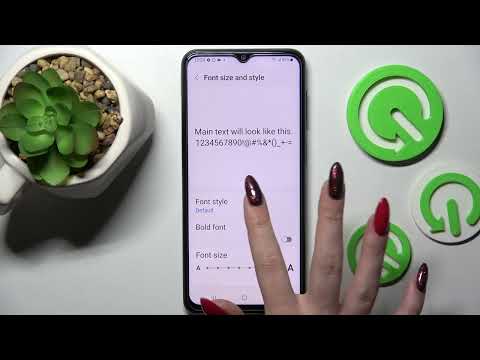 Samsung Galaxy M23 - How To Change Font Style