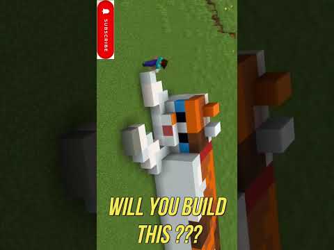 Minecraft TNT CAT HOUSE BUILD CHALLENGE #shorts #minecraft