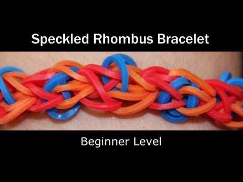 Rainbow Loom Patterns - Speckle Rhombus bracelet