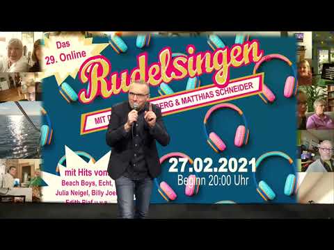 Das 29. Online RUDELSINGEN am 27.2.2021 live ab 20.00 Uhr - Ankündigung