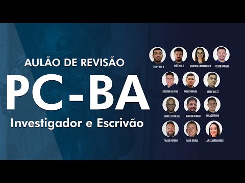PC BA 2022 - Revisão Simulado Nacional - Investigador e Escrivão - AlfaCon