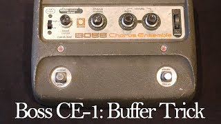 Video thumbnail for Boss CE-1 Chorus Ensemble - The Buffer Trick by Joe Perkins