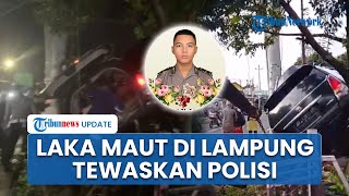 Detik-detik Laka Maut Mobil yang Ditumpangi 2 Polisi Tabrak Tiang Listrik di Lampung, 1 Orang Tewas