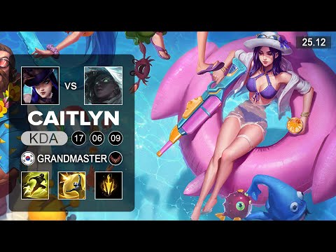 Caitlyn vs Senna ADC - KR Grandmaster - Patch 25.12 Season 15