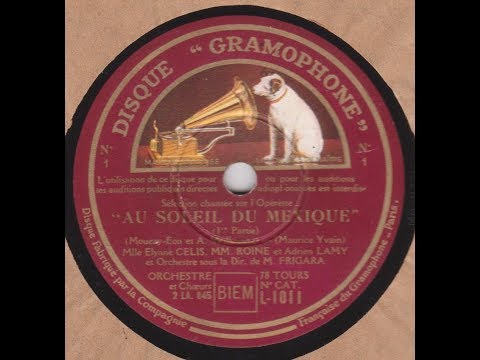 Elyane Célis opérette "  Au soleil du Mexique "  1936