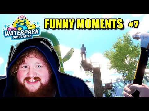 Best of CaseOh Waterpark Simulator! (FUNNY MOMENTS) #7