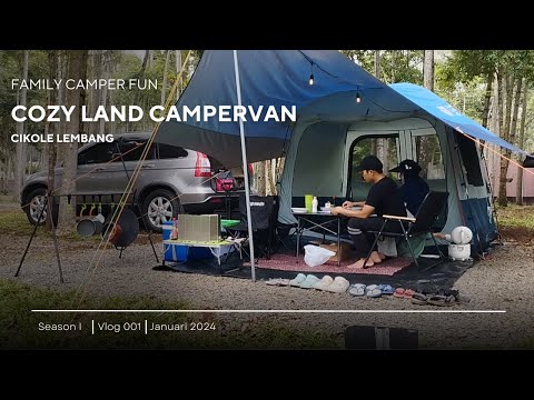 Cozy Land Campervan dan Camperbus Cikole Lembang, Bandung | camping sunyi sepi di hutan pinus