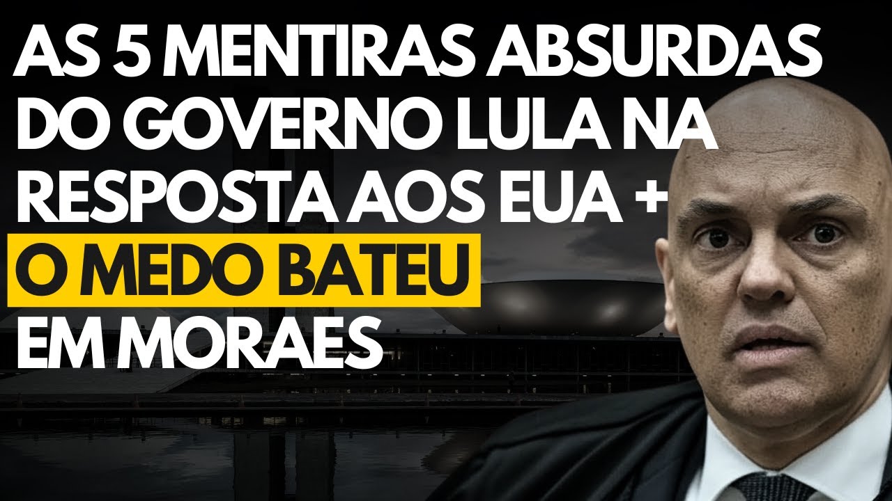 Moraes deixa medo transparecer em discurso + As mentiras absurdas da nota do Itamaraty