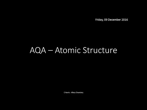 AQA 1.1 Atomic Structure REVISION