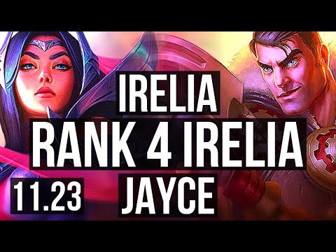 IRELIA vs JAYCE (TOP) | Rank 4 Irelia, Rank 8, 6 solo kills, 13/2/5 | KR Challenger | 11.23