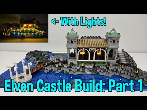 LEGO® Fantasy Elven Castle with LIGHTS! | Part 1 | For Brick World Chicago and Brick Rodeo 2025!