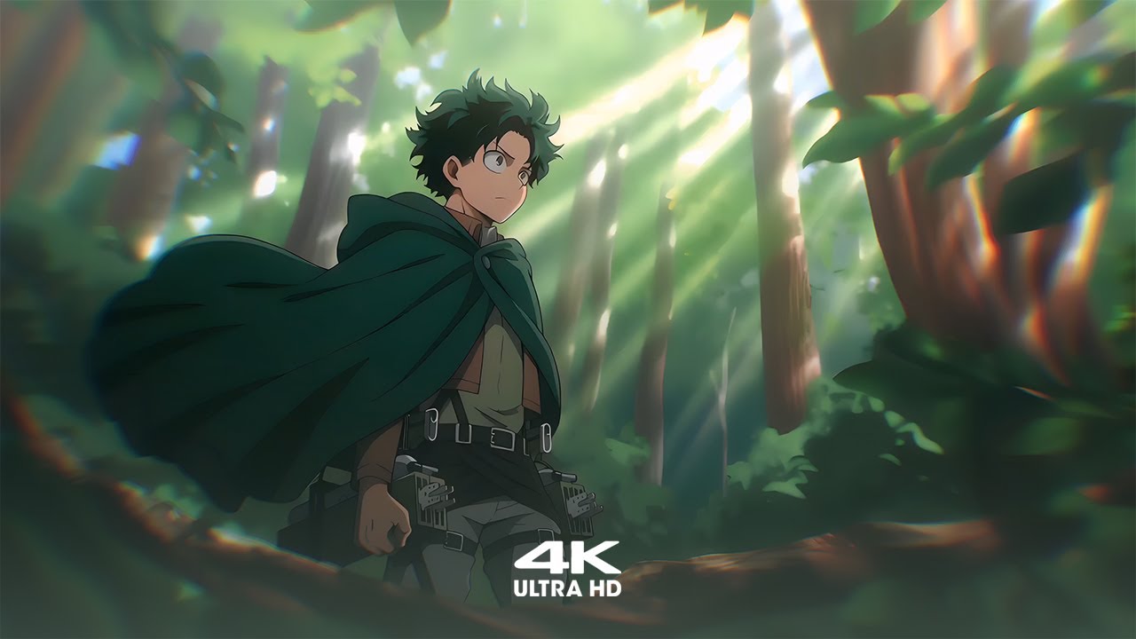 Deku x Attack on Titan | Epic 4K Live Wallpaper + Screensaver 🌌⚡ | My Hero Academia Crossover
