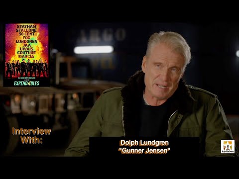 "Expend4bles" interview with Dolph Lundgren "Gunner Jensen"
