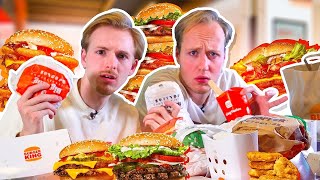 BANKZITTERS BESTELLEN ALLES VAN DE BURGER KING