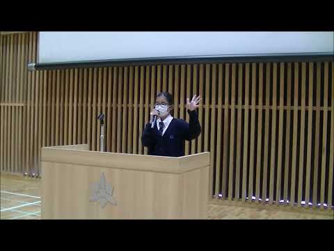 弁論大会（中学2年）｜東洋大姫路中学20220604｜最優秀賞｜「平和のバトン」を繋ぐ｜兵庫県姫路市の中高一貫校、東洋大学附属姫路中学校
