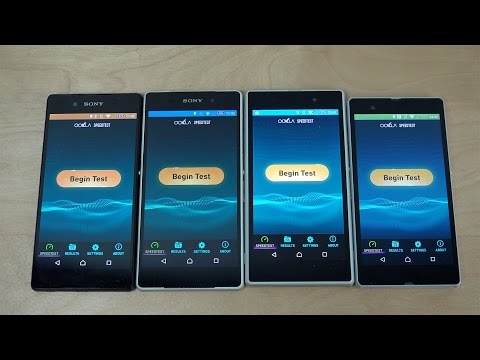 Sony Xperia Z3+ vs. Sony Xperia Z2 vs. Sony Xperia Z1 vs. Sony Xperia Z - Internet Speed Test! (4K)