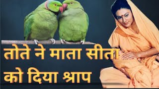मां सीता ने भी किया था एक पाप/sita had done wrong to the parrot 🦜