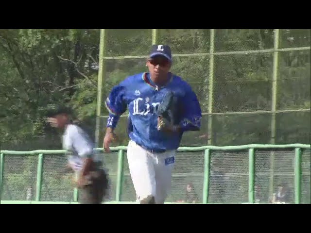 【ファーム】まさにレーザービーム!! ライオンズ・愛斗が好返球で追加点阻止!! 2018/8/10 L-DB(ファーム)