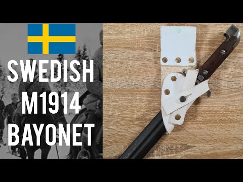 Swedish M1914 bayonet for the M1894/14 carbine and M/45 C SMG