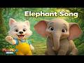 Elephant Song for Kids 🐘 |  Animal Song Loop for Toddlers | MooWoo Kids