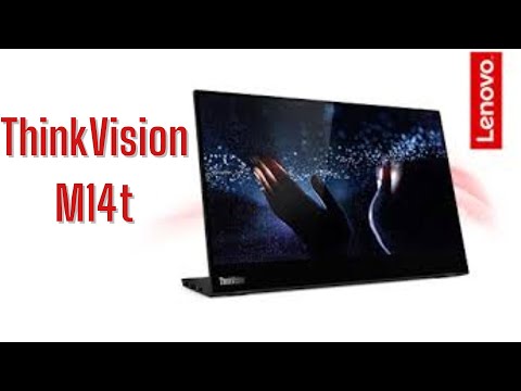 Lenovo ThinkVision M14t Gen 2 Portable Monitor | Slim Touch Screen Portable Monitor