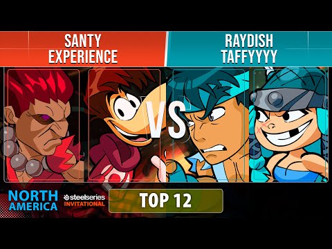 Santy & Experience VS Raydish & Taffyyyy - Top 12 - NA - Brawlhalla SteelSeries Invitational 2022