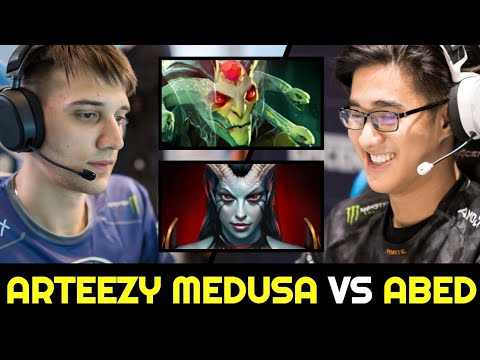 ARTEEZY vs ABED — Swift Blink Medusa vs Scepter Queen of Pain 7.28 Dota 2