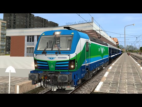 Trainz 12: Vratsa - Varna with fast train and locomotive 80 039