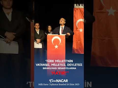 Türk Milleti'nin Vatansız, Milletsiz, Devletsiz Bırakılması Seneryolarına HAYIR!