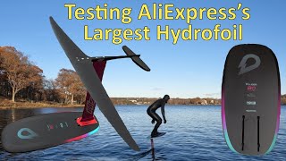 Testing the Largest AliExpress Hydrofoil 1700mm + GONG Kluber 80 Review | Pump Foiling