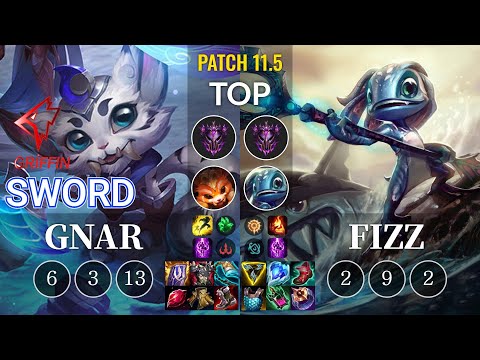 GRF Sword Gnar vs Fizz Top - KR Patch 11.5